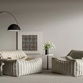 Modern Lazy Sofa 3d model