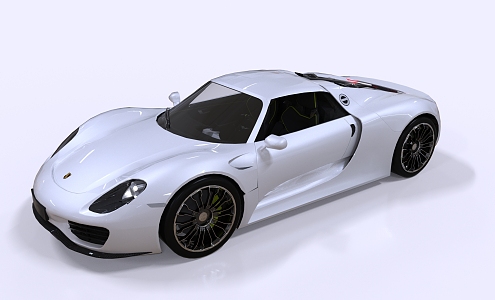 Hyundai sports car Porsche sports car 3d model