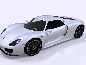 Hyundai sports car Porsche sports car 3d model