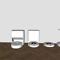 Smart Robot Mr Robot ii White Modern Design On Wooden Floor Interior