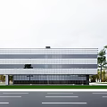 Modern Industrial Factory Building Multi-storey Factory Building Modern Factory Building Square Factory Building Multi-storey Office 3d model