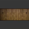 Round Wooden Bathtub With White Interior And External Heater Equipment