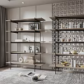 Modern Bookshelf 3d model