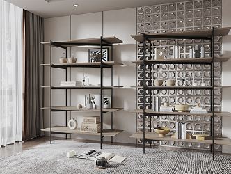 Modern Bookshelf 3d model