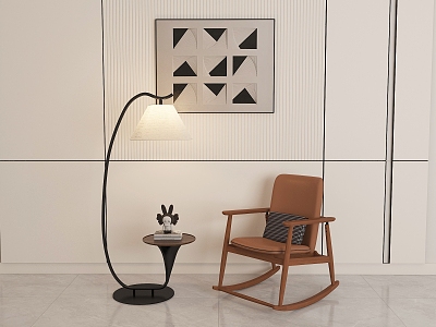 Simple floor lamp side several integrated lamp model