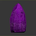 Vibrant Glowing Pink Pointed Crystal With Shiny Surface On Dark Background