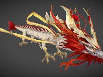 Modern game character cartoon dragon dragon Chinese dragon (ID:ggajh326800)