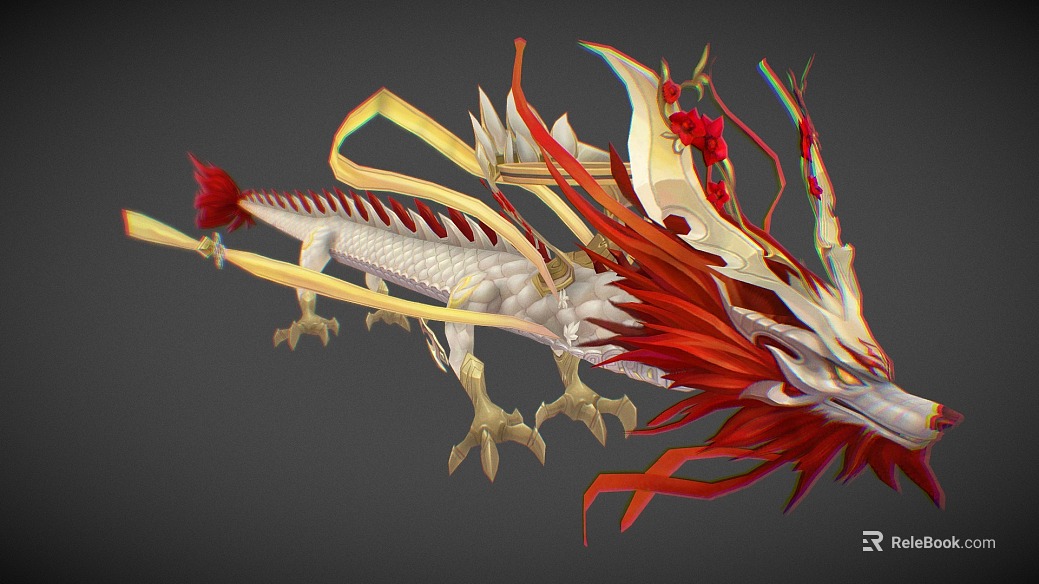 Modern game character cartoon dragon dragon Chinese dragon texture