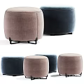Modern Ottoman Collection With Various Colors And Round Oval Shapes For Home Decor