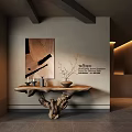 Duanjing strip case hanging pictures into the house 3d model