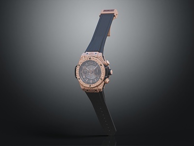 Modern watch Hublot 3d model