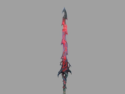 Weapon Legendary Weapon Bloodbath Sword Magic Sword Times Sword Flaming Sword 01 3d model