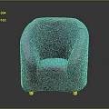 Elegant Purple Textured Velvet Chair With Gold Legs And Modern Design