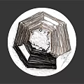 Stacked Wooden Log Conical Building With Circular Base And Rustic Design