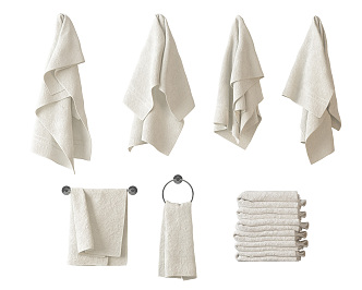 Modern towel 3d model