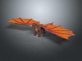 Modern Dinosaurs Jurassic Western Dragon 3d model