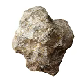 Natural Stone With Rough Textured Surface And Irregular Organic Shape