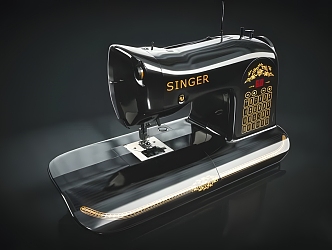 Modern Sewing Machine Modern Realistic Machine Sewing Machine Home Retro 3d model