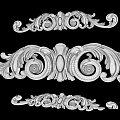 Ornamental Golden Carvings Featuring Baroque Style Decorative Patterns 3d model