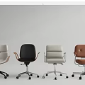Modern Office Chairs Various Styles With Wheels White Black Brown Leather