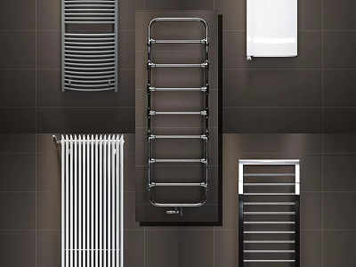 Different Modern Radiator Designs For Bathroom With Towel Rails And Stylish Finishes 3d model