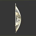 Gold Furniture Decorative Pendant With Star Shape Circular Frame And Intricate Woven Design