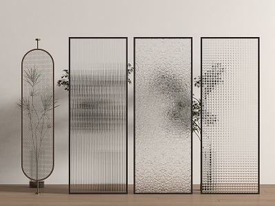 Glass partition 3d model