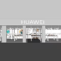 Modern mobile phone store Huawei mobile phone store smart home store computer TV 3d model
