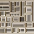 Different Modern Radiator Designs Including Horizontal Vertical Panel And Column Styles 3d model