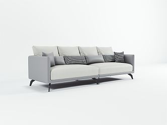 modern double sofa 3d model