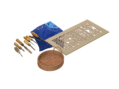Tools Other daily necessities Non-heritage carving tools Craftsman 3d model