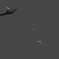 Advanced Silver Fighter Jet With Sleek Design Wing Markings And Mounted Missiles