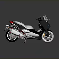 Sleek Modern Dark Colored Motorcycle With Windshield Dual Seat And Alloy Wheels