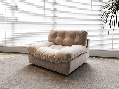 Modern single sofa 3d model