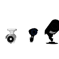 Different Types Of Projection Surveillance Cameras With Various Shapes And Functions