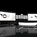 BRAUN 100 Years Anniversary Exhibition Stage With Lighting And Modern Backdrop Design