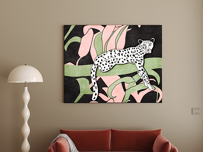Modern Hanging Paintings 3d model