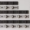 Smart Socket Water Drop Track Socket Movable Track Socket Bull Track Socket 3d model