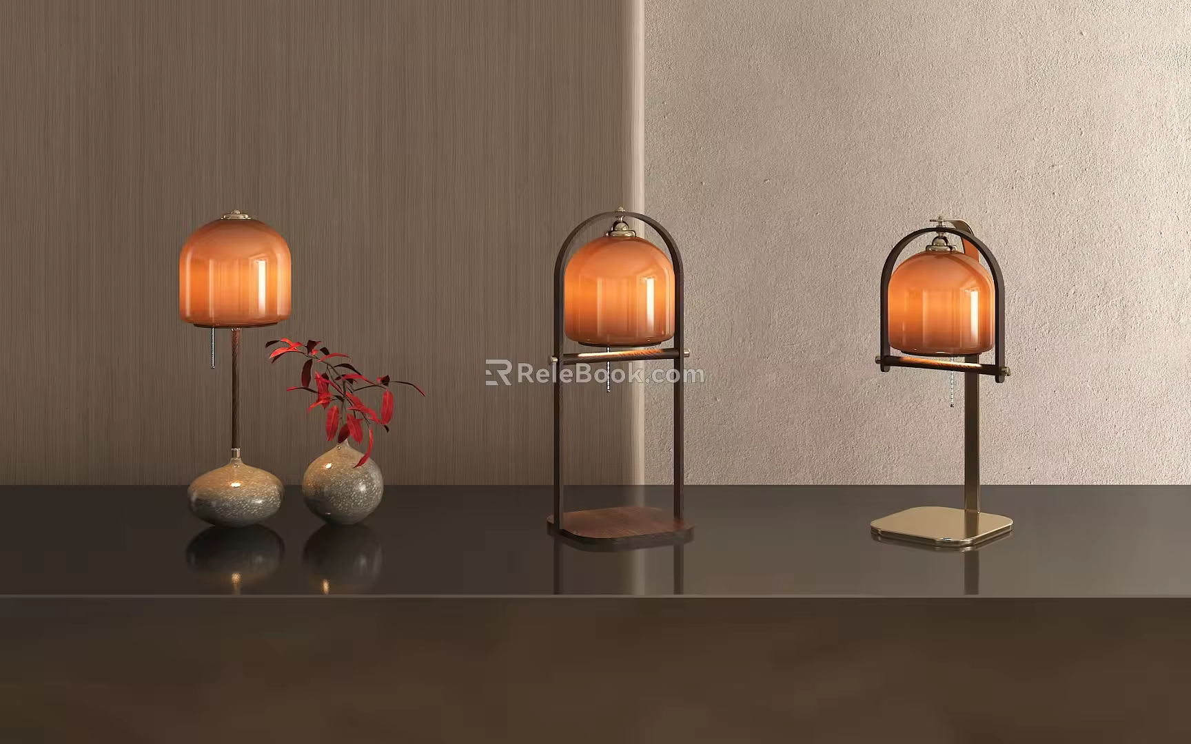 Retro Table Lamp Combination Table Lamp Combination Table Lamp Retro Lamp Antique Table Lamp Modern Table Lamp 3d model