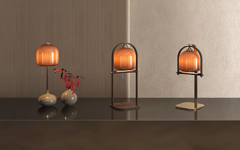 Retro Table Lamp Combination Table Lamp Combination Table Lamp Retro Lamp Antique Table Lamp Modern Table Lamp 3d model