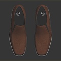 Modern Shoes Men's Shoes Leather Shoes 3d model