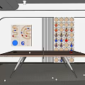 Indoor Sports Equipment Modern Wooden Ping Pong Table With Paddles And Balls