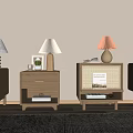 Various Styles Of Modern Bedside Tables With Lamps Books And Decorative Items