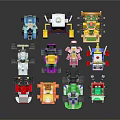 Lego Kart Toys With Cartoon Characters In Assorted Colors And Designs