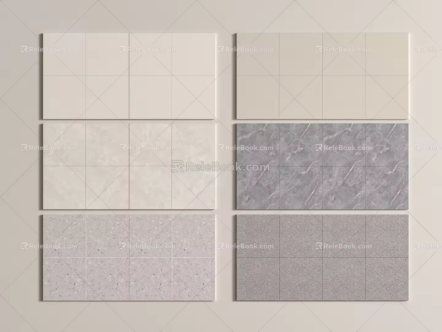 Modern Tiles Modern Floor Tiles Soft Light Tiles terrazzo Floor Tiles Dali 3d model