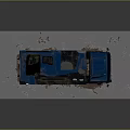 Blue Cargo Truck With Box Body And Commercial Delivery Features