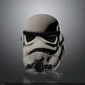 Iconic Stormtrooper Helmet Cosplay Accessory With White Shell And Black Details
