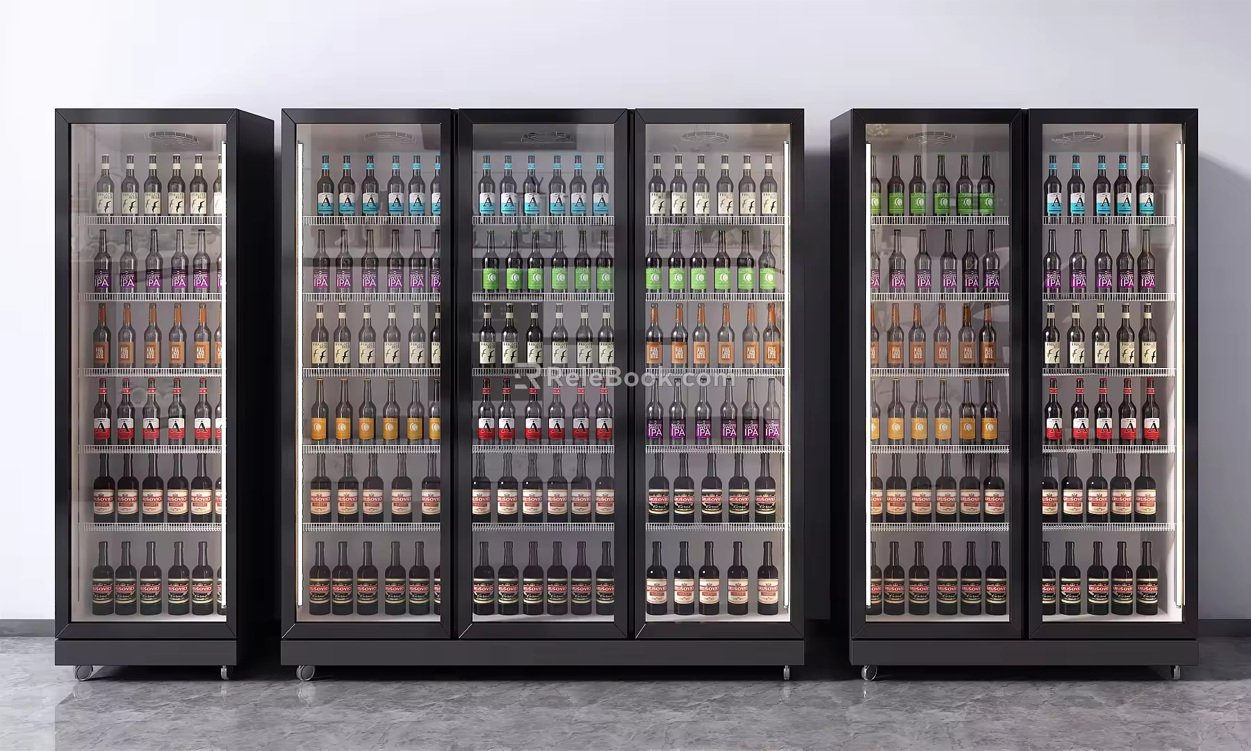 Modern Freezer Cabinet Display Cabinet Container 3d model