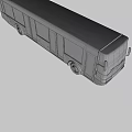Turquoise and Navy Blue City Bus Exterior With Side Windows And Front Windshield