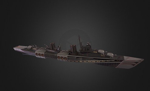 Industrial LOFT Warship 3d model